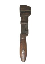 COES RAILROAD Worcester MA Monkey WRENCH 1800's Antique Wooden Handle   picture