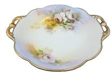 Nippon Morimura Brothers Hand Painted Porcelain Signed Handled Serving Dish picture