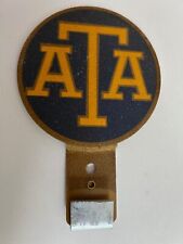 1940s American Trucking Association ATA Metal Truck License Plate Topper NICE picture