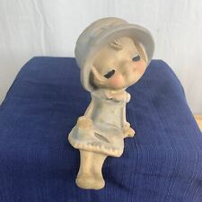 Vintage SETO CRAFT KK Original Ceramic Girl Figurine Shelf Sitter Made in Japan picture