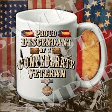 Proud Descendant of a Confederate Veteran 15-ounce Civil War themed coffee mug picture
