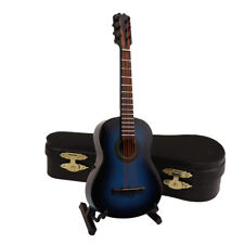 Dollhouse Miniature Mini Acoustic Guitar 1:12 Scale Toy Case Musical Instrument picture