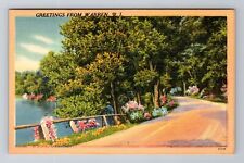 Warren RI-Rhode Island, Scenic Greetings Road, Antique Souvenir Vintage Postcard picture