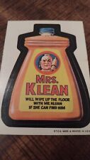 1973 Topps Wacky Packages Series 1 White Back Mrs Klean #KLEA 2d3 picture