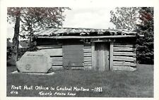 RPPC; Reed's Fort Post Office, First in Central Montana MT, Kent's #18 Lewistown picture