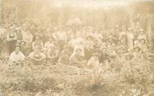 Postcard RPPC C-1910 Group gathering of people 23-735 picture