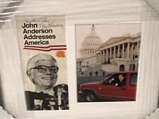 VINTAGE PRESIDENT CANDIDATE AUTOGRAPHS JOHN ANDERSON FRED THOMPSON CUSTOM FRAMED picture
