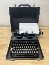 Vintage 1938 ROYAL Model B Speed King Portable Touch Control Typewriter Case picture