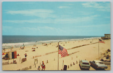 Postcard Fenwick Island Beach Delaware Unposted Vintage Cars picture