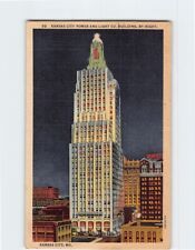 Postcard Kansas City Power & Light Co. Building by Night Kansas City Missouri picture