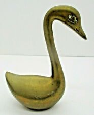 Vintage Brass Swan Paperweight Figure 6