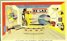 Vtg 1939 World's Fair Ex-Lax Exhibit Hall of Pharmacy Rare WF Postmark picture