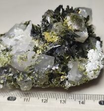 138-gm Epidote Cluster Combined With Quartz Making A Beautiful Combination-Pak. picture