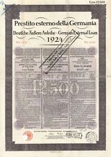 Prestito esterno della Germania - 1924 German Bond - Foreign Bonds picture
