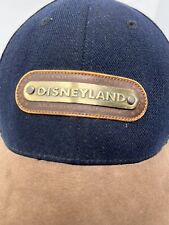 Disneyland Report Adult Cap Hat Wool Blend Black Brown Adjustable Metal Tag picture
