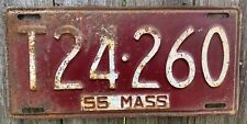 1955 MASSACHUSETTS LICENSE PLATE #T24260 picture