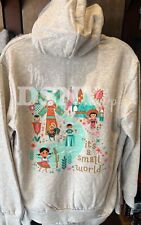 2024 Disney World Parks It’s A Small World Ride Zip Up Hoodie Adult Size XLARGE picture