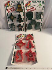 Vintage Cookie Cutters-Hartin-Plastic Christmas Lot of 3 New Packs 15 Total picture