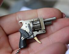 Rare Xythos 2mm Pinfire Gun Key-ring chain, Small 6 Shot Revolver Keychane picture