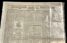 New York American Antique Newspaper April 1829 Vol. X No. 2853 picture