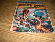 CLASSIC COMICS PRESENTS MOBY DICK COMIC #5 FIRST ED. 1942 GILBERTON PUB. FAIR/GD picture