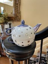 Vintage C&R Porcelain Japan Natural Wonders Nesting Teapot/Cup Service For One picture