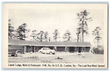 c1940s Laurel Lodge Motel & Restaurant Roadside London Kentucky KY Car Postcard picture