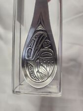 BOMA  Fine Pewter Totem Pole Spoon Handle 6 1/4 