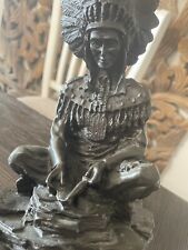 9” Vtg Bronze SIGNED KAUBA Native American Sculpture  picture