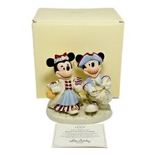 Lenox Disney Snowcase Mickey’s Patriotic Parade With Minnie & COA NEW IN BOX picture