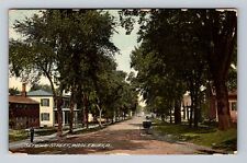 Middlebury VT-Vermont, Seymour Street, Advertising, Antique, Vintage Postcard picture