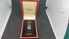 Vintage Cartier Gas Lighter Black Lacquer with Box Working Condition picture