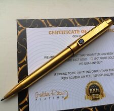 24k Gold Plated Parker 25 Ballpoint Pen Flighter Writing Pen Vintage Gift 24ct picture