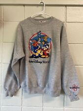 Vtg Walt Disney World 25th Anniversary Size L Sweatshirt Embroidered Mickey Inc picture