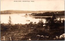 RPPC Sargentville ME Byard Point Sailboat  Maine photo postcard IQ10 picture