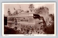 New York City NY, RPPC, Hippodrome, Souvenir Real Photo Vintage Postcard picture