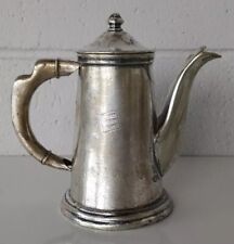 CANADIAN NATIONAL RAILWAYS ANTIQUE ROGERS SILVER SOLDERED RAILROAD COFFEE POT picture