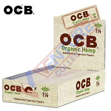Full Box OCB Organic 1 1/4 1.25 Rolling Papers 24 Booklet (50 Paper Each) picture