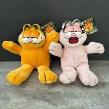 GARFIELD & ARLENE Bean Bag Plush 6” by Fine Toy Co. Paws 1978 with Tags picture