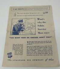 Sohio Duron Motor Oil Standard Oil Advertising Pamphlet Brochure Vintage  picture