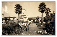 c1940's Front Entrance of Hotel Playa Ensenada BC Mexico RPPC Photo Postcard picture