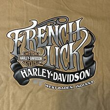 Harley Davidson T Shirt French Lick West Baden Indiana L Sand  2007 picture