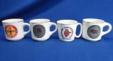 4 DIFFERENT BOY SCOUT CAMP COUNCIL MUGS, SAGAMORE, CARY, CROSSLAND  & PHILMONT picture