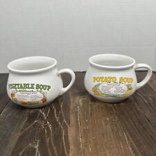Dat'l Do It, Inc Soup Bowls - Vintage Soup Bowls w/Recipes on Them Ceramic picture