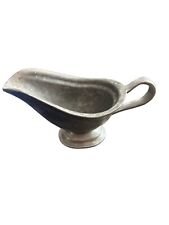 Vintage Pewter Gravy Boat/ Sauce Server Unbranded Made In USA picture