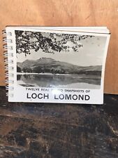 12 Real Photos Of Loch Lomond Scotland 3.5 X 3” Black And White Spiral Bound. picture