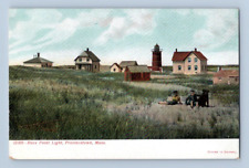1907. RACE POINT LIGHTHOUSE. PROVINCETOWN, MASS. POSTCARD. FF17 picture