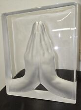 1970s Roy AdZack Daum Glass Joined Frosted Hands 9.5