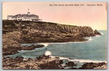 Postcard Cliff House and Bald Head Cliff, Ogunquit, Maine hand-colored A90 picture