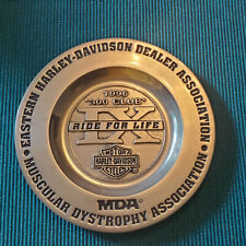 Harley-Davidson Ride For Life IX 300 Club 1996 MDA Pewter Plate picture